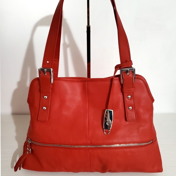b. makowsky Handbags - B. Makowsky Large Shoulder Bag, Red, Unused